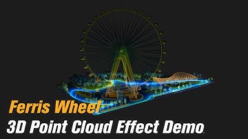 Ferris Wheel 3D Point Cloud Effect Demo | SLAM100 Handheld LiDAR Sensor