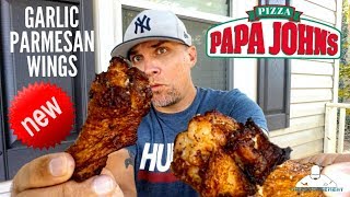 Papa Johns  Garlic Parmesan Wings Review 