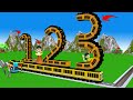 やわらかい踏切と電車 - Train Railroad Crossing Destroy Honeycomb Candy Challenge in Playable Game part 1