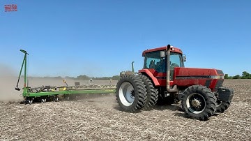 Planting Corn at 9 mph with a CASE IH 7220 MAGNUM Tractor