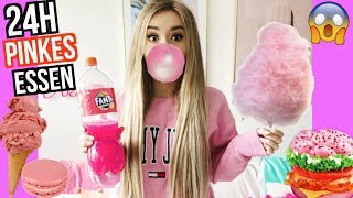 nur BARBIE ROSA PINKES ESSEN für 24 STUNDEN essen (FOOD CHALLENGE)