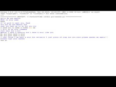Python Has reaction when say No and Yes