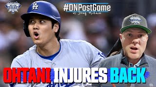 Shohei Ohtani Leaves Game With 'Back Tightness', Injury Update, Dodgers Shutout Padres 5-0!