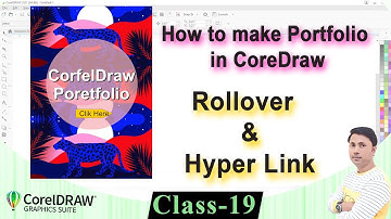 #19 Rollover & Hyperlink in CorelDraw | How to Make Portfolio in CorelDraw