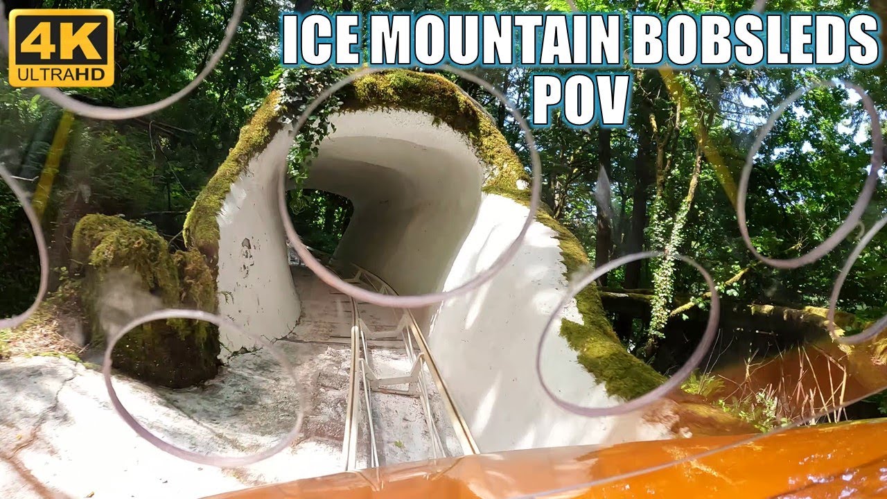 Ice Mountain Bobsleds POV (Front Row, 4K 60FPS), Enchanted Forest (OR) Coaster | Non-Copyright