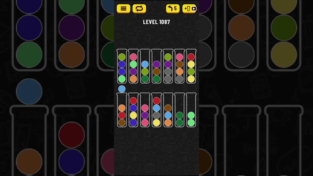 Ball Sort Puzzle - level 1087 - YouTube