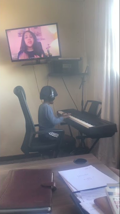 Pule Jnr Playing His Piano