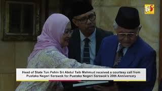Head Of State Tun Pehin Sri Abdul Taib Mahmud Receives Courtesy Call From Pustaka