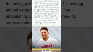 Patrick Mahomes’ Record-Breaking Contract Restructure: $504M+ Guaranteed with $64M Annual Average.