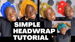 QUICK HEADWRAP TUTORIAL/ Turban/ headscarf