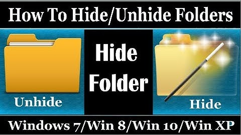 How to hide and unhide folders in windows 7 .{Tutorial 2019}
