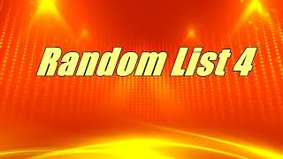 Random List 4