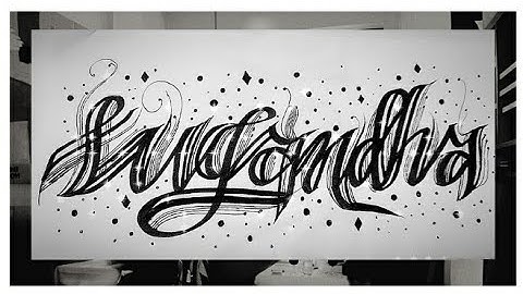 Calligraphy request of the name "Sugandha"!Do comment your names below.