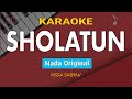 Sholatun - Nissa Sabyan (Karaoke Nada Original) Sholatun Bissalamil Mubin