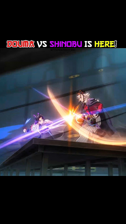 Shinobu Vs Douma in infinite Castle #demonslayer #anime