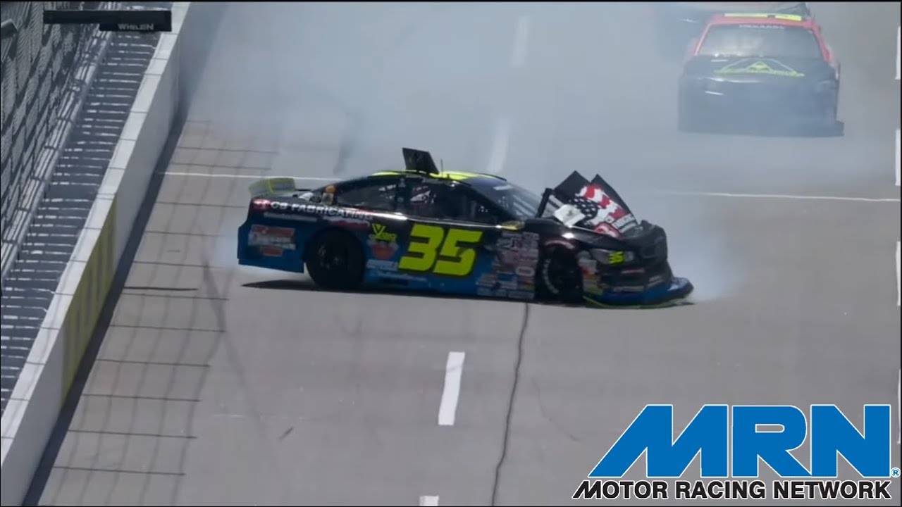 ARCA Talladega 2023 - Greg Van Alst Hard Crash - Call by MRN - YouTube
