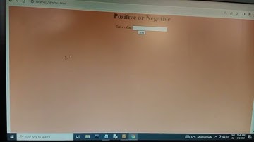 how to check whether a number is positive or negative or zero using html, php