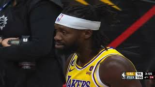 Patrick Beverly lays out Deandre Ayton and benches clear  Lakers vs Suns 11.22.22