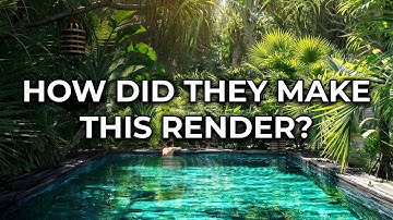 We analyze professional rendering | Cp. 15 | 3dsmax, Corona renderer, water material, caustics.