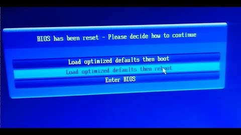 Bios has been reset please decide how to continue | Solved permanently Bios has been reset