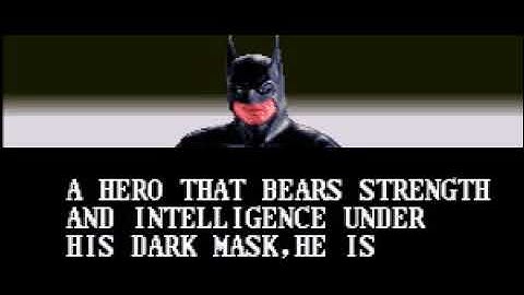 Batman Returns Intro / Opening Super Nintendo SNES