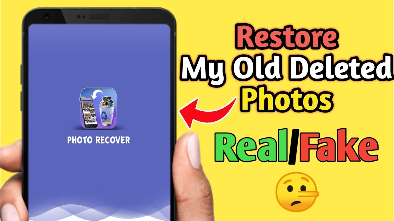 Restore My Old Deleted Photos 2023 Real/Fake