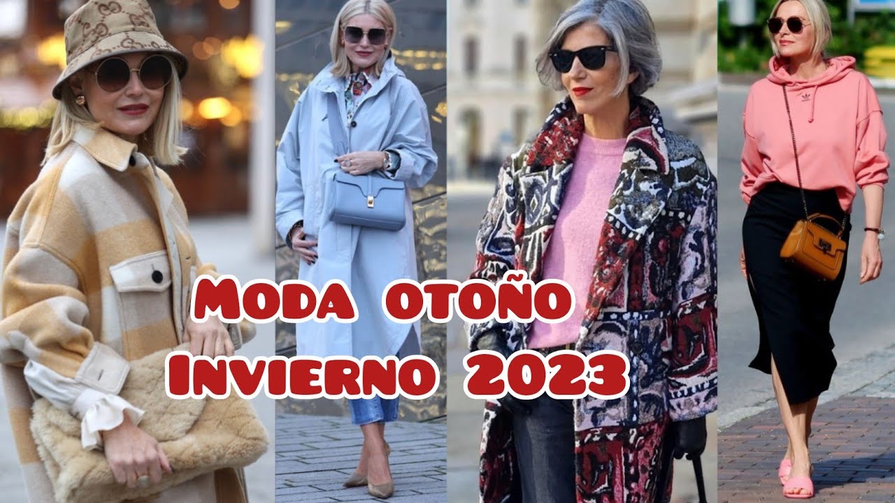 MODA OTOÑO - INVIERNO 2022/23 PARA MUJERES DE 50 A 70 AÑOS LOOKS MODERNOS  OTOÑO INVIERNO 2023 