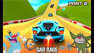 Oggy Becomes Racer in Car Race Game | WIth Jack | Oggy Game  Part 2 screenshot 4