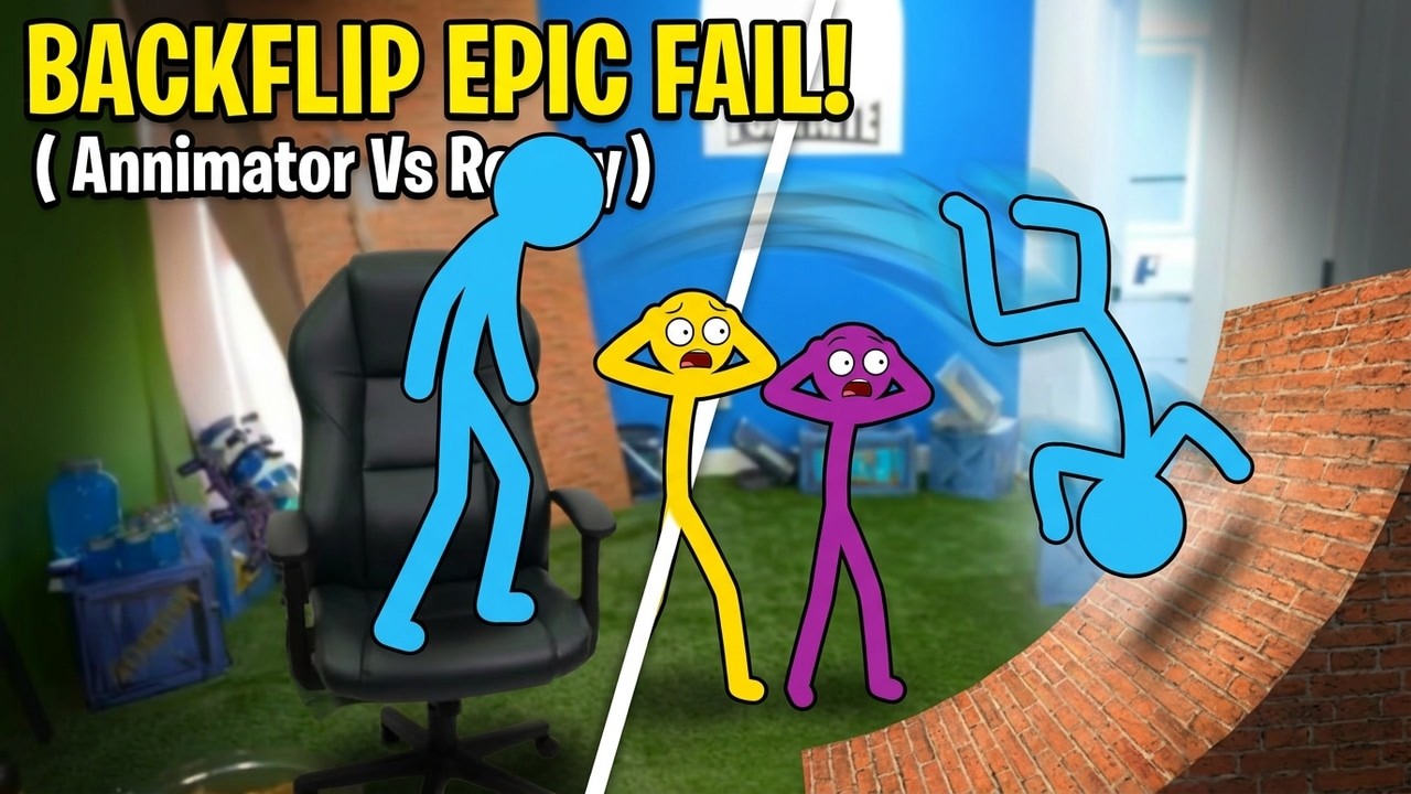 Blue Fails Backflip - YouTube