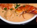 Cassolette de gambas et de noix de st jacques