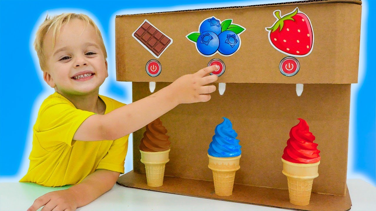 كريس وأمي - قصة للأطفال عن آلة الحلوى ومقاطع فيديو أخرى مفيدة للأطفال