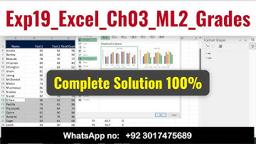 Exp19_Excel_Ch03_ML2_Grades | Exp19 Excel Ch03 ML2 Grades | Excel Chapter 3 Mid-level 2 Grades #ml2