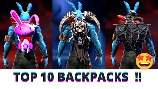 TOP 10 BACKPACKS IN FREE FIRE STORE 🎒🤩