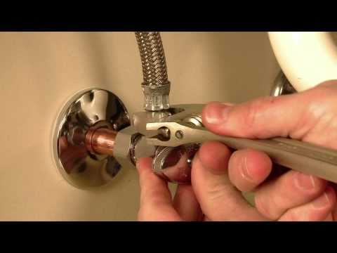 How To Change Angle Valve Bathroom Sink?