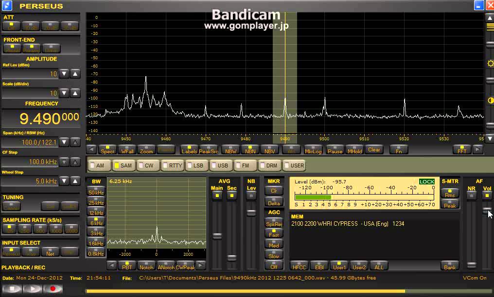 9490kHz NDR Radiosendung 2012 Dec.24 2154UTC