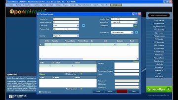 Purchase Invoice- OpenMiracle - The Free open source accounting software