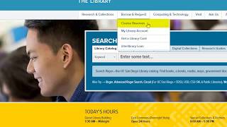 Library Course Reserves for Students
