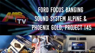 Car stereo installation on this Ford Focus with Phoenix Gold in Los Angeles