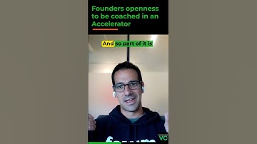Importance of Founder Openness to be coached by Accelerators #entrepreneurship #startups #founders