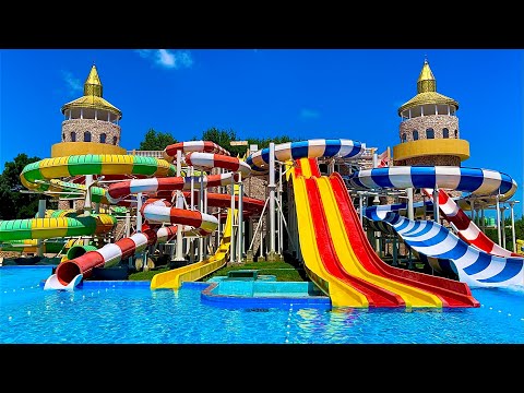 Waterslides at Aquapark Neptun in Bulgaria