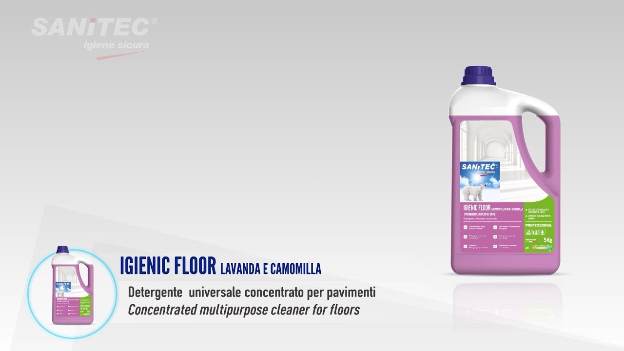 Detergente concentrato per pavimenti SANITEC Igenic Floor mela