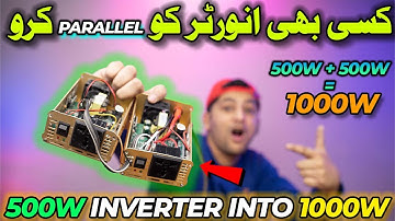 How To Parallel Any Solar Inverters | Experiment Parallel inverter Modified SineWave