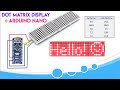 Using MAX7219 LED Dot Matrix with Arduino Nano