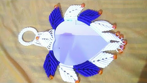 Macrame Heart Shape mirror / Macrame Mirror