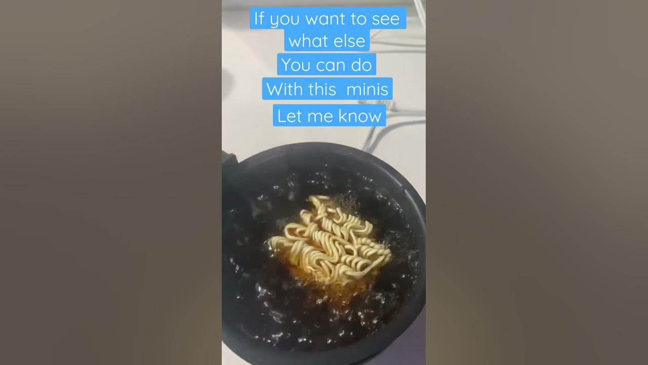 My mini noodle cooker YouTube