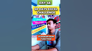 how to Vlookup + Sum Function in excel #excel365 #exceltips #exceltech #computer #pc #tricks #shorts