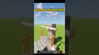 Minecraft Gym Tutorial! 💪 🏋️‍♂️#shorts