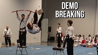 Taekwondo Demo Team Breaking