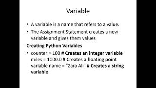 python values and variables