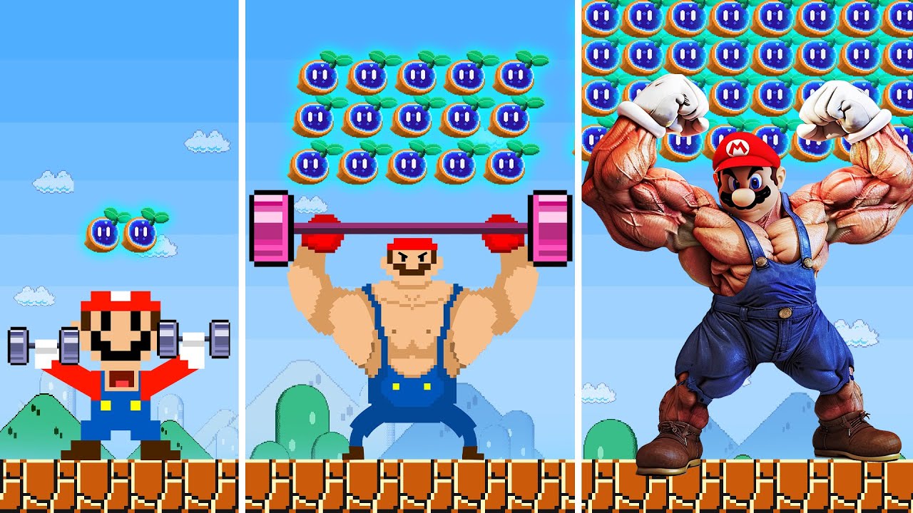 Улучшаем Марио от худого до мускулистого с помощью бонусов Every Seed